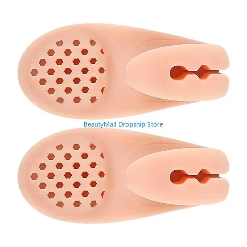 40JD 1pair ระบายนิ้วเท้าเป็นมิตรรองเท้าแตะที่มีการออกแบบแยกสำหรับผู้หญิงผู้ชาย