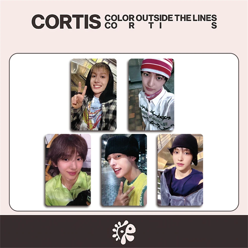

5 шт./компл. мини-альбом KPOP CORTIS COLOR OUTSIDE THE LINES фотокарточки двусторонние открытки JAMES MARTIN JUHOON Lomo карты подарок для фанатов