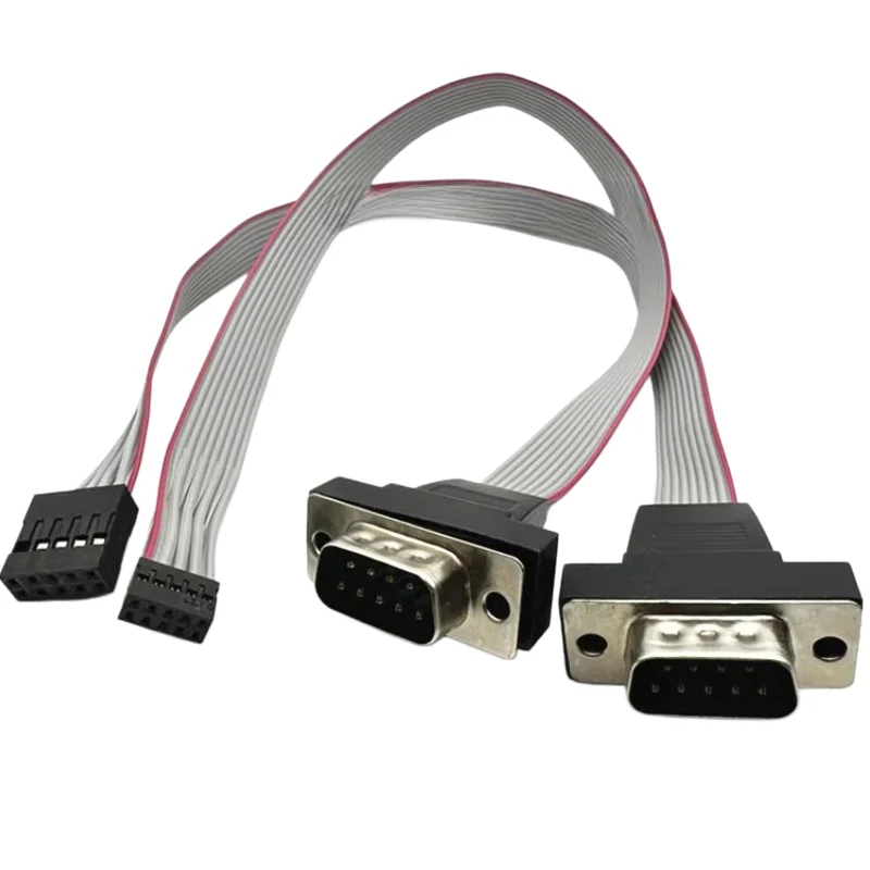 COM Extension Cable DuPont 2.0mm to DuPont 2.54 Computer RS232 Cable DB9 to 9-Pin Serial Cable