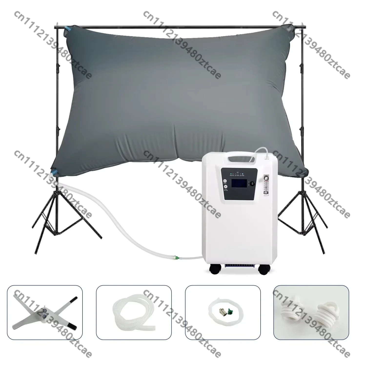 1000L Large Capacity Oxygen Storage Bag Oxygen Therapy Mask Body Rehabilitation Training Oxygen Breathing Accessory Set
