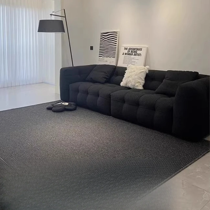 

Black carpet living room 2025 new light luxury high-end bedroom bedside