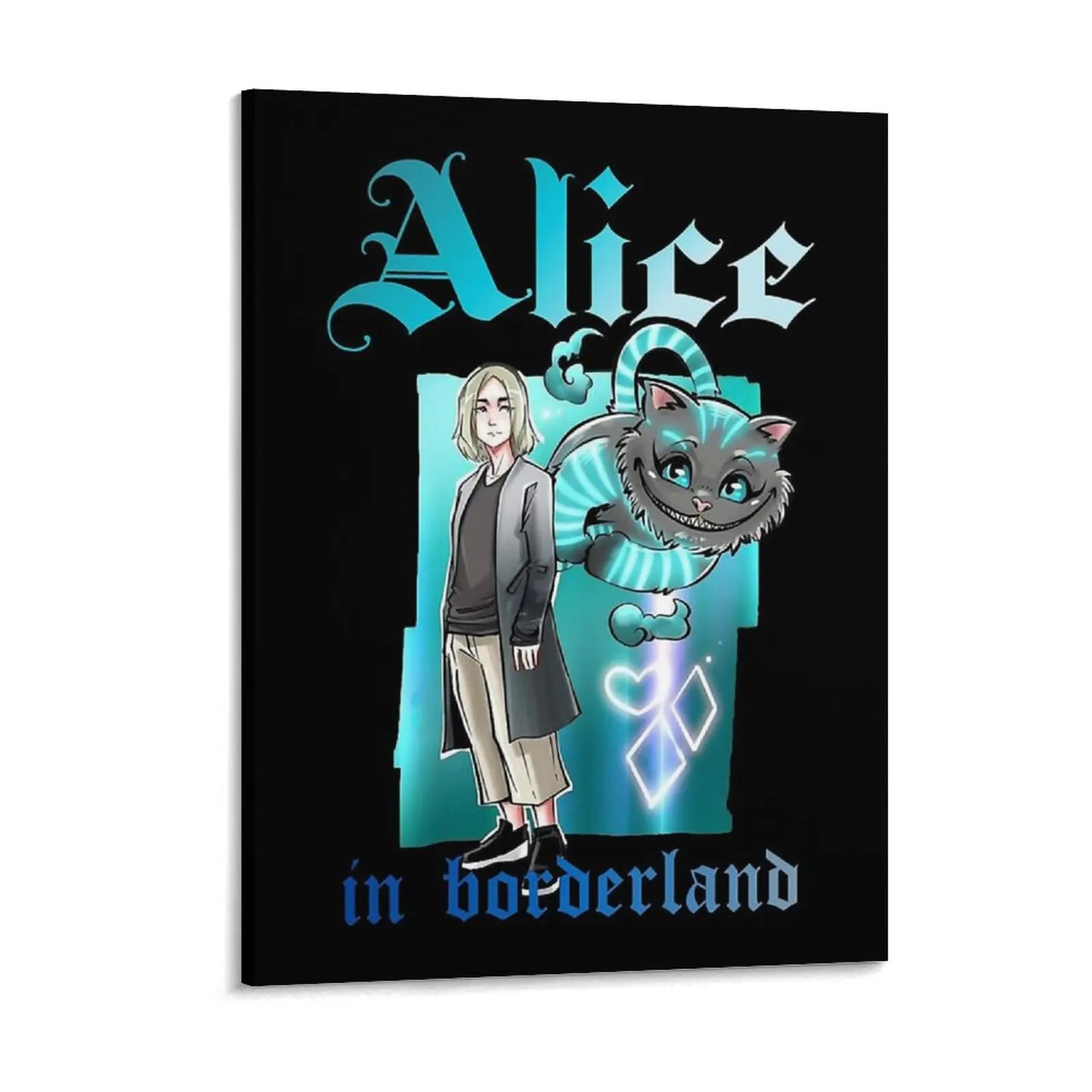 Chishiya Shuntaro Alice In Borderland Canvas Painting Classic create Pub Bar Cave Cinema Framed Wall Painting