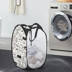 1pcs Cartoon Koala Pattern Folding Dirty Clothes Basket Bathroom Classified Laundry Basket Dirty Clothes Storage Basket