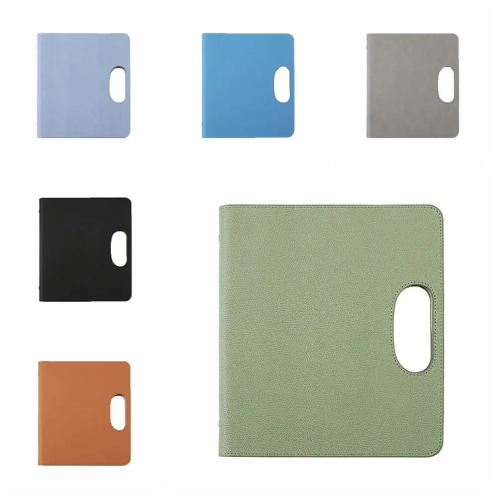 สมุดโน้ต PU หนัง A5 สมุดบันทึกงาน สมุดบันทึกการประชุมสไตล์เรโทร เครื่องเขียน อุปกรณ์การเรียน สมุดโน้ตแบบใบหลวม ของขวัญวันเกิด