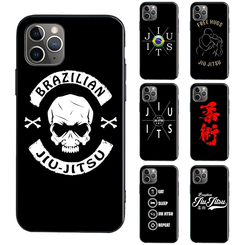 Brazilian Jiu Jitsu TPU Case For iPhone XR X XS Max Plus 13 Pro 12 mini 11 14 15 16 Pro Max Coque Capa