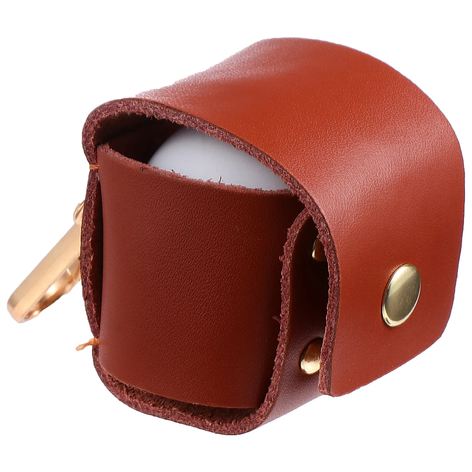 

1Pcs Brown Mini Ball Pouch Sturdy Waterproof Design Space Saving Convenient Carry Bag for Sports Accessories Storage