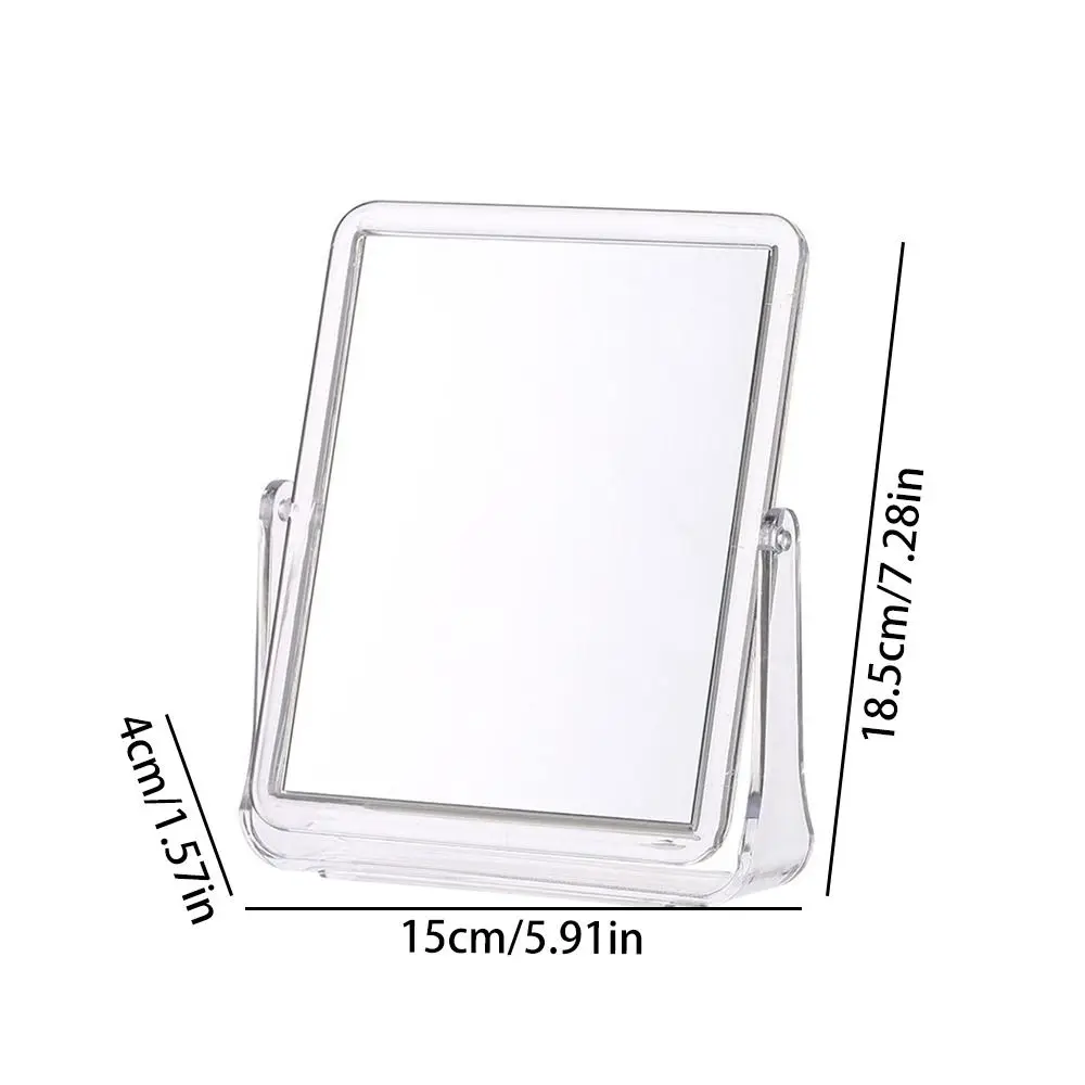 Nowy 360 °   Obrotowe lusterko kosmetyczne dwustronne ze stojakiem, lusterko do makijażu, lusterko kosmetyczne o wysokiej rozdzielczości.