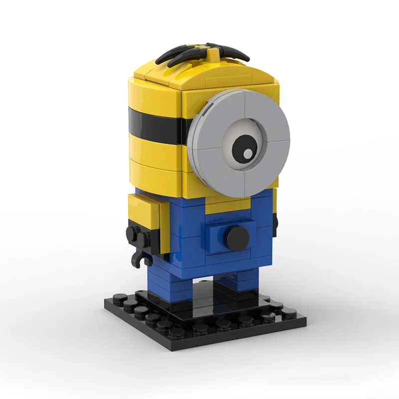 102 Pz MOC Personalizzato Minion Stuartes 102 Mattoni Da Collezione Figurine FAI DA TE Modello Building Blocks Giocattoli Di Compleanno Regalo