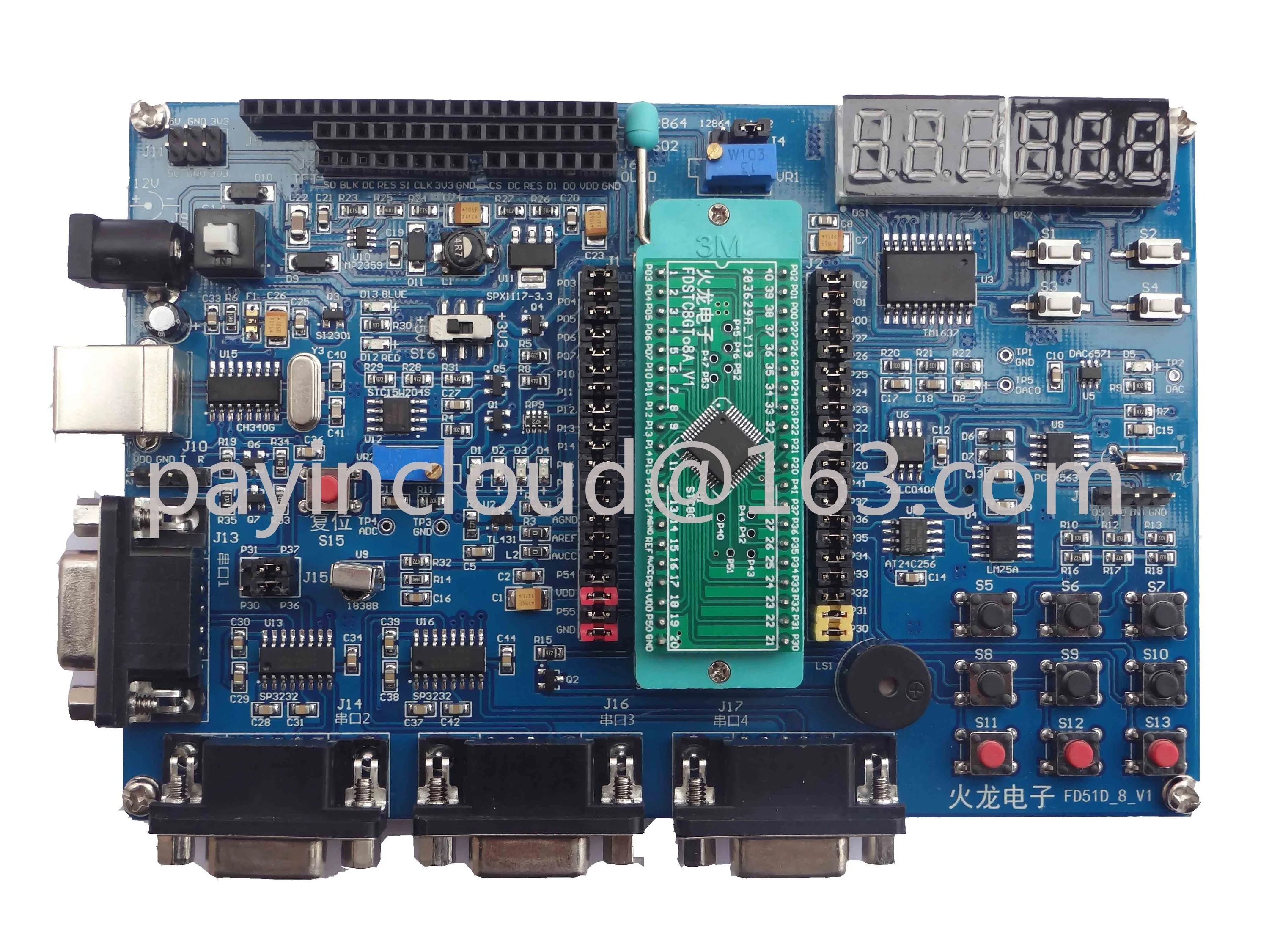 

Fd51d, Stc8a8k64d4/S4, Stc8g2k64s4, Stc8h3k64s4 Development Board