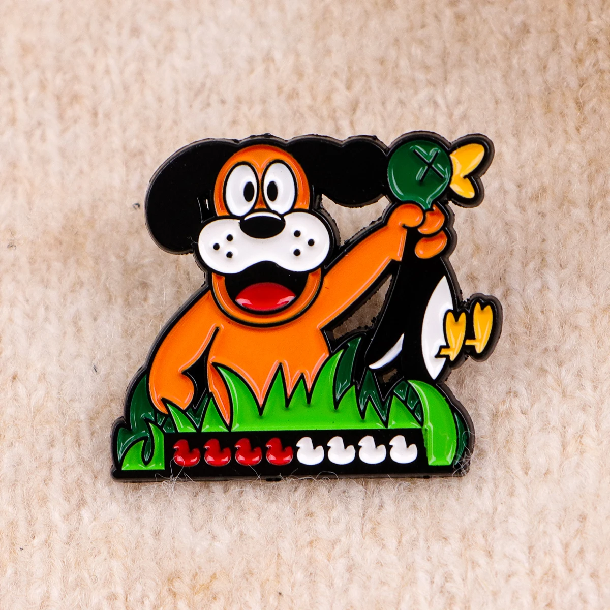 재미 있은 오리 에나멜 핀 귀여운 강아지 브로치 파인스 옷깃 핀 배낭에 배지 의류 액세서리 동물 쥬얼리 친구 선물