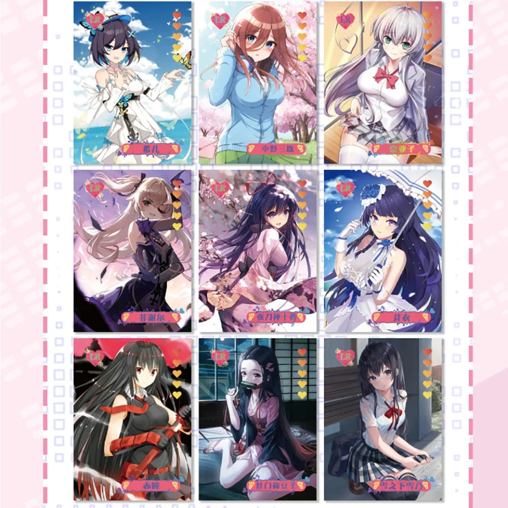 Original Heartbeat melody Card For Children Kochou Shinobu Nakano Ichika Yae Sakura Rare Limited Game Collection Card Kids Toys