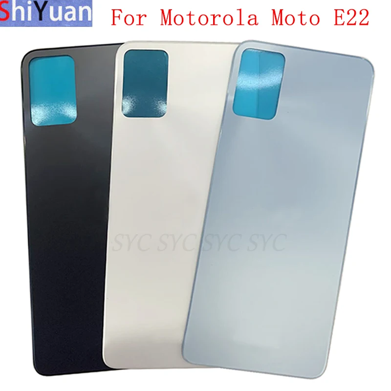 

Battery Cover Rear Door Housing Back Case For Motorola Moto E22 Battery Cover with Logo Replacement Parts