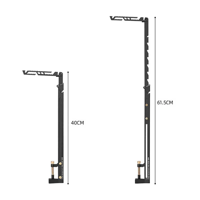 ShineTrip-soporte de Luz Portátil de acero inoxidable para exteriores, accesorio retráctil de varias velocidades, ajustable, táctico, viento, Camping