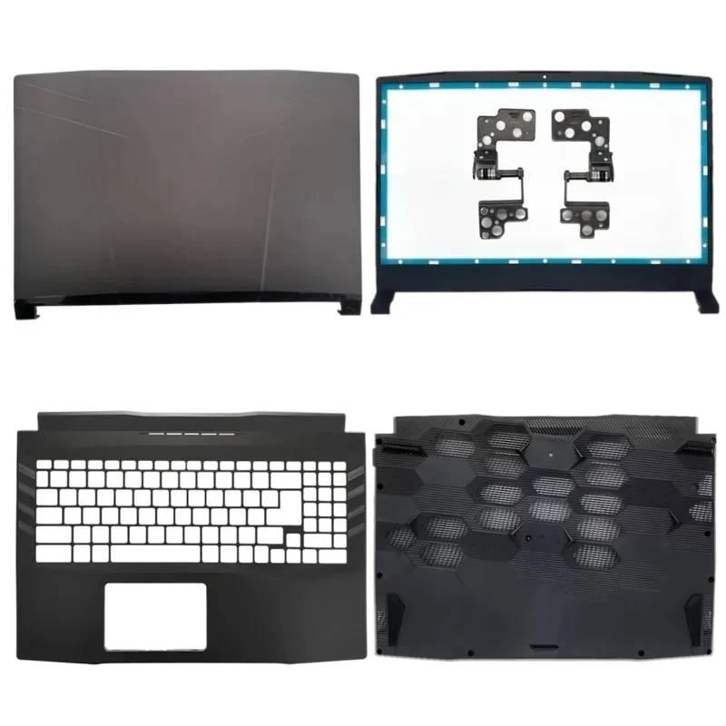 New for MSI GL66 MS-1581 Laptop LCD Back Cover Top Bezel Palmrest Bottom Hinge ABCD Housing Replacement Set