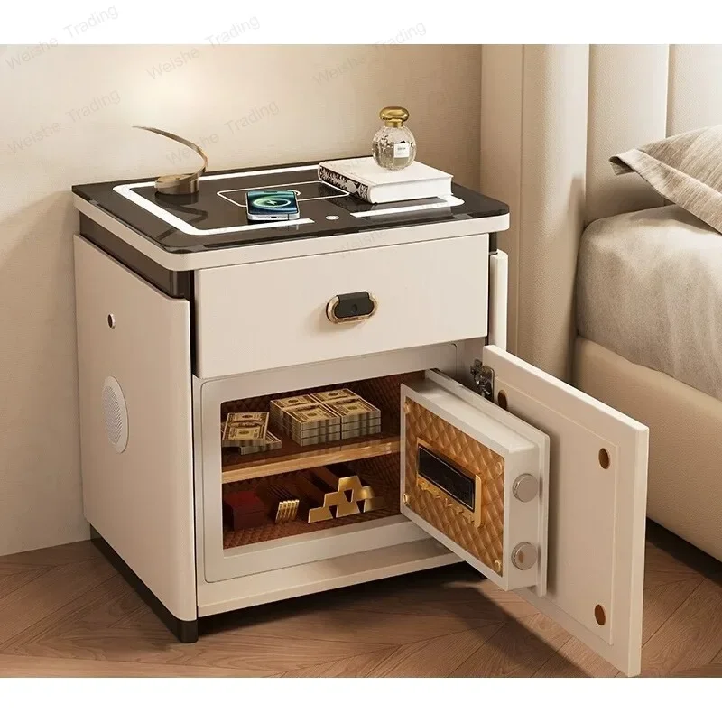 bedroom small anti-theft hidden safe New smart bedside table safe integrated household