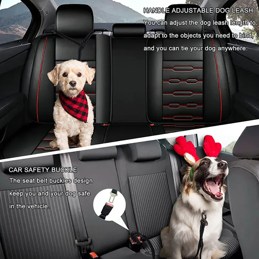 Robuste Bungee-Hundeleine, 4-in-1-Multifunktions-Trainingsleine mit Autositzgurt, Hundezubehör, Hundeleine für mittelgroße Hunde – Detail 7