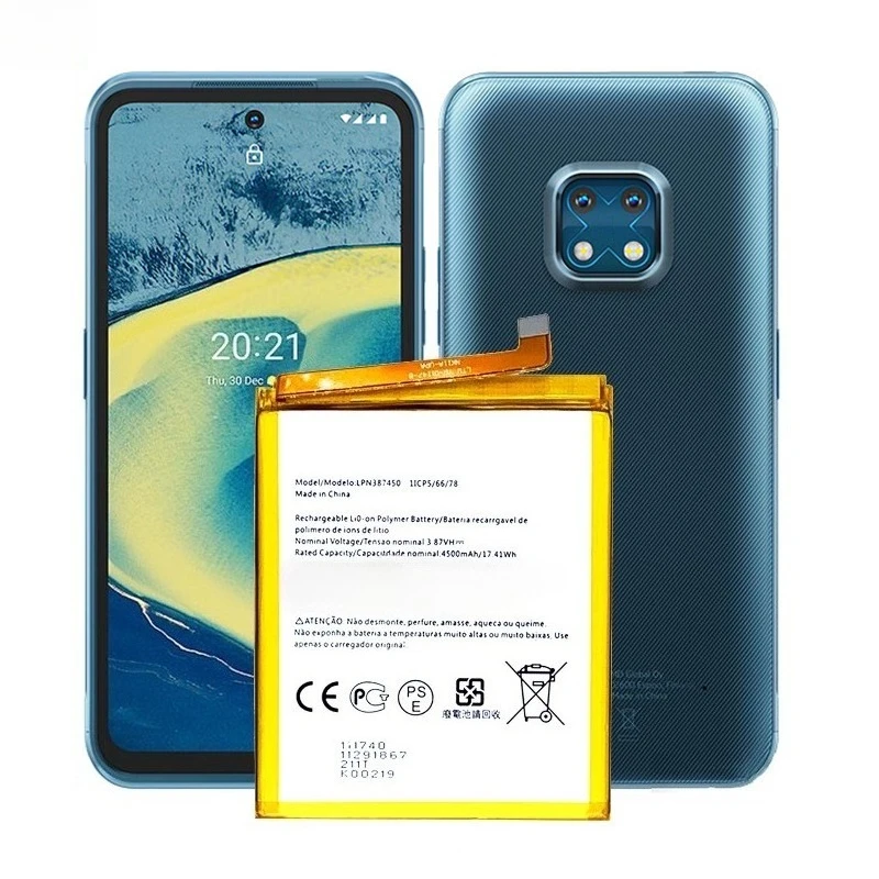 بطارية LPN387450 جديدة 3.87 فولت 4630 مللي أمبير في الساعة عالية الجودة قابلة للاستبدال LPN387450 لبطارية Nokia XR20 + أدوات