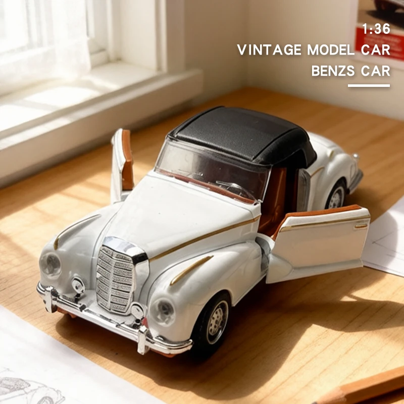 1/36 Vintage Retro Car Model,540K Classic,Die-cast Metal,Exquisite Compact Pocket Car,Beautiful Collectible,Home Decoration