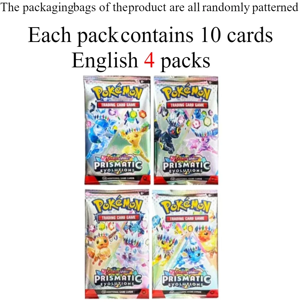 40/360 Stuks Doos Pokemon Kaart Scarlet & Violet Prismatische Evolutions Engels Booster Battle Carte Trading Collection Kaarten game card