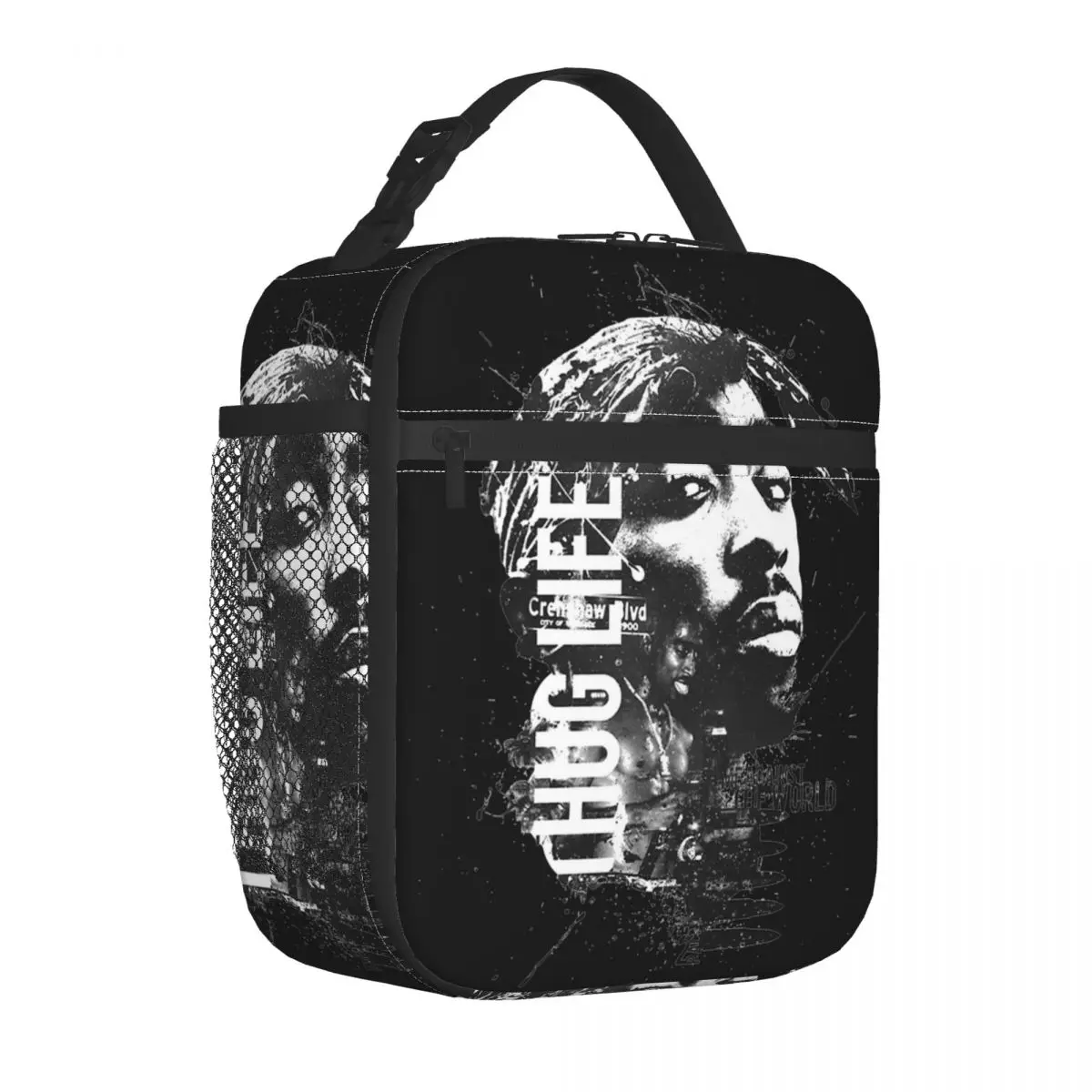 Tupac Shakur Insulated Lunch Bags Thermal Bag  Meal Container 2pac Hip Hop Leakproof Lunch Box Tote Bento Pouch Office Picnic