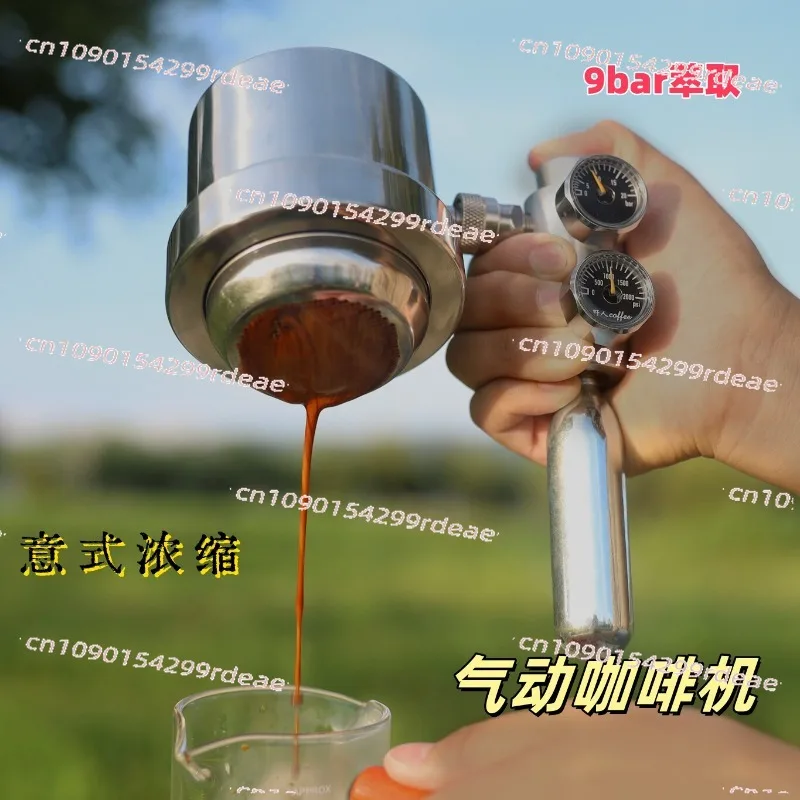 304 food grade stainless steel micro-flaw pneumatic coffee machine espresso instead of mocha pot 9bar high pressure extraction