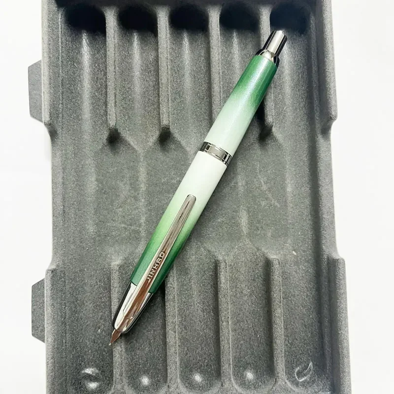 

Hot JINHAO 10 Press Fountain Pen Retractable EF F Nib Metal With Clip Writing Ink Pen Converter School Stationery PK A1 A2 Suppl