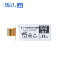 2.13 Inch Dot Matrix E Ink Display Partial Refresh 0.42s SPI HDMI 250x122 EPD Screen, GDEQ0213B74