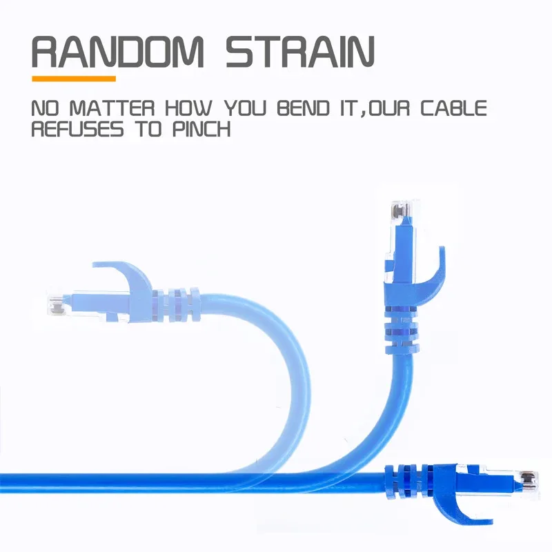 كابل الإنترنت RJ45 كابل إيثرنت تصحيح أسلاك LAN الخارجية اتصال كابل إيثرنت للكمبيوتر الشخصي
