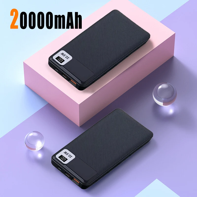 

20000mAh High Capacity Portable Battery Charger Power 120W Super Fast Charging Power Bank For IPhone Xiaomi Samsung