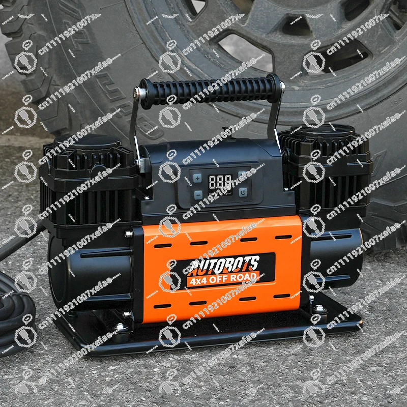 

12V air compressor with LCD control panel, preset target pressure 150psi 7.06cfm air pump inflator Off-road heavy duty tire