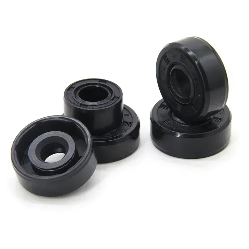 2~10pcs ID 8mm NBR Oil Seals TC-8*14/15/16/18/22*4/4.5/5/7/8mm Black Nitrile Rubber Shaft Double Lip Oil Resistant Seal Gaskets
