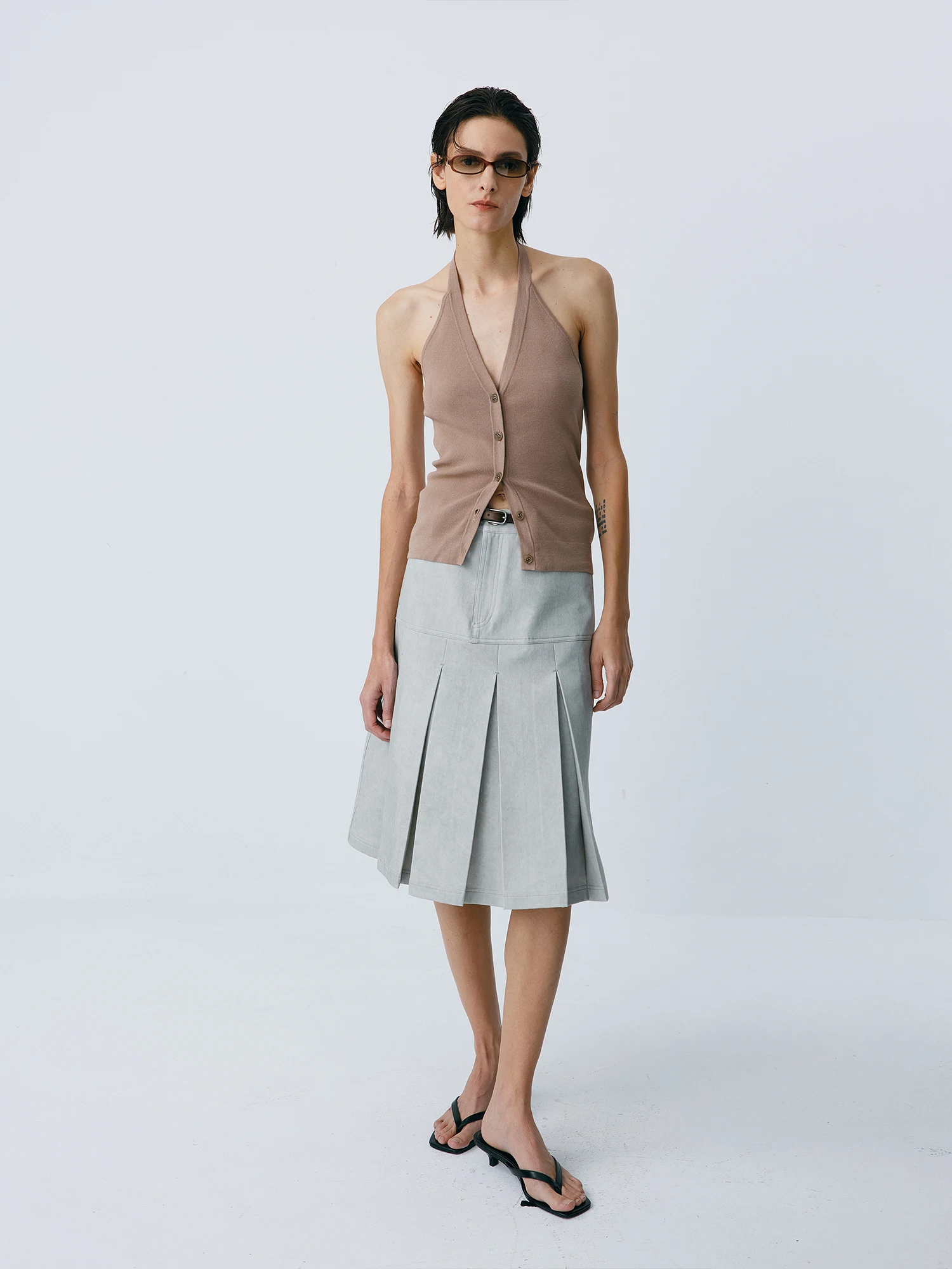 

Summer Vaion Neline Open Cardigan Women's Knitted Cotton Blend Slim Fit Inner Wear Regular Length Casual Sle