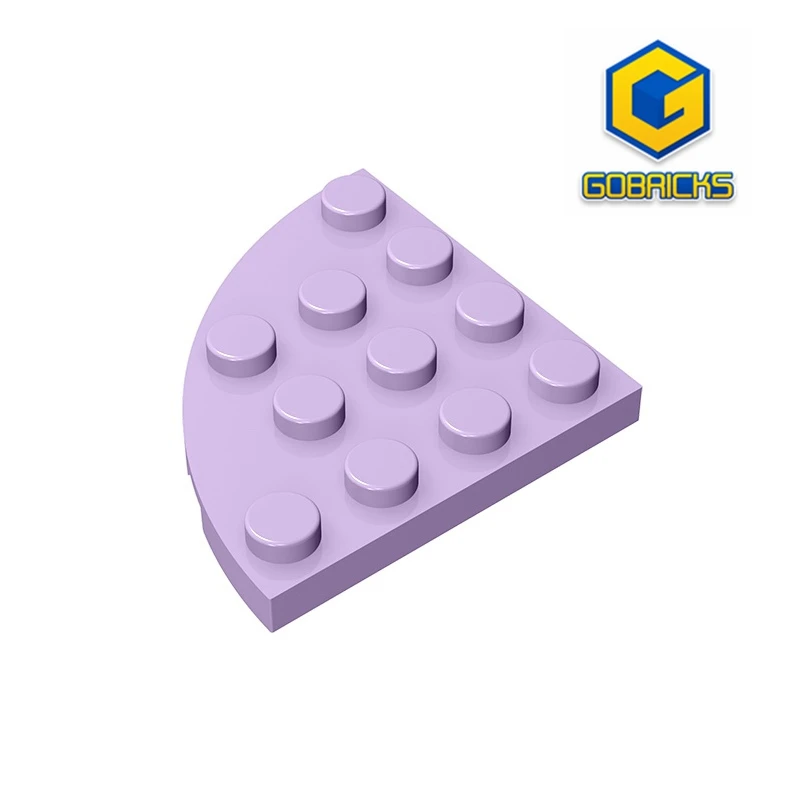 Gobricks GDS-569 Plate, Round Corner 4 x 4  compatible with lego  30565 pieces of children\'s DIY Educational Particles