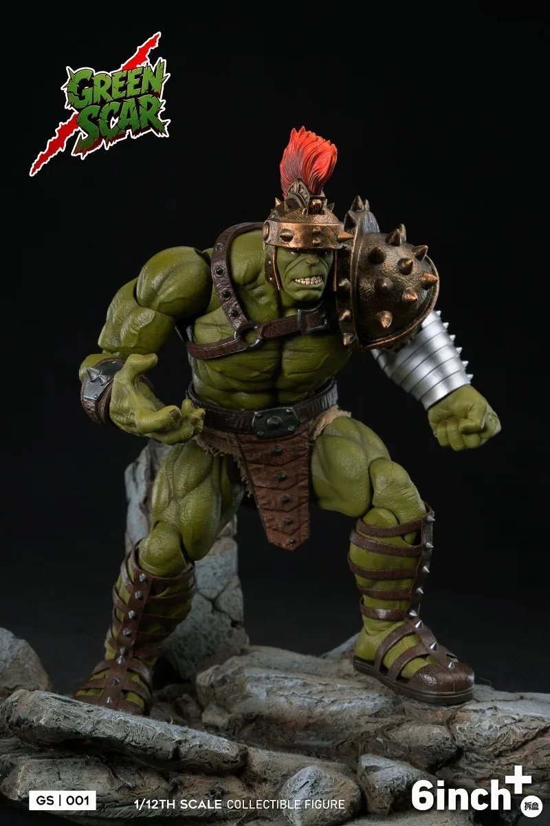 6inchplus ハルク1/12アクションフィギュア 海外製GreenScar S6d11428d76da470cbb2fa916daf46