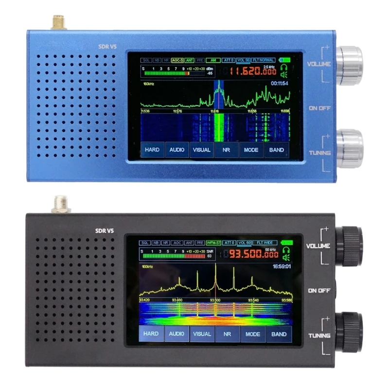 

J6PA Malachite SDR Radio Receiver V5 with Optional Board 1.10d Firmware Radios Board 5000mAh Aluminum Casing