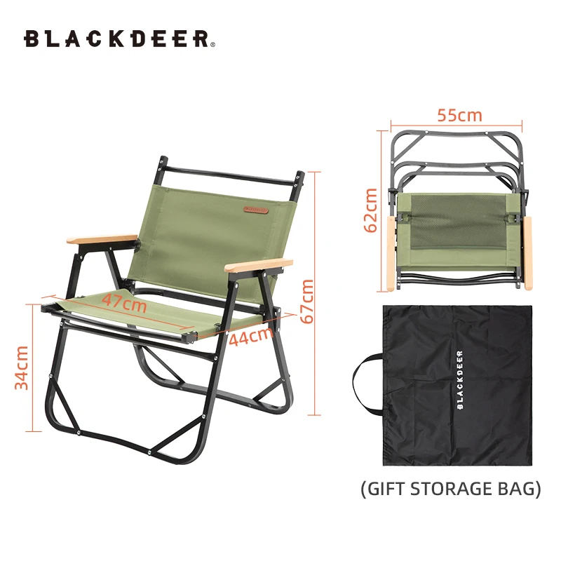 Blackdeer przenośny aluminiowy składane krzesło Camping fotel wypoczynkowy na piknik Kermit Chair