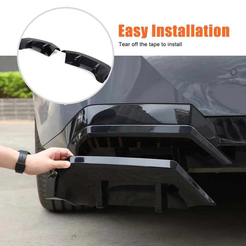 

Для BMW 5 серии G60 2024 + задний нижний бампер, спойлер выхлопной вентиляции, декоративная пластина, задний бампер, декоративные аксессуары, автозапчасти