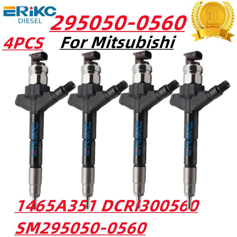 4 PCS 295050-0560 Nozzle Injector 1465A351 Engine Oil Injector 2950500560 Auto Diesel Part Injector for Mitsubishi