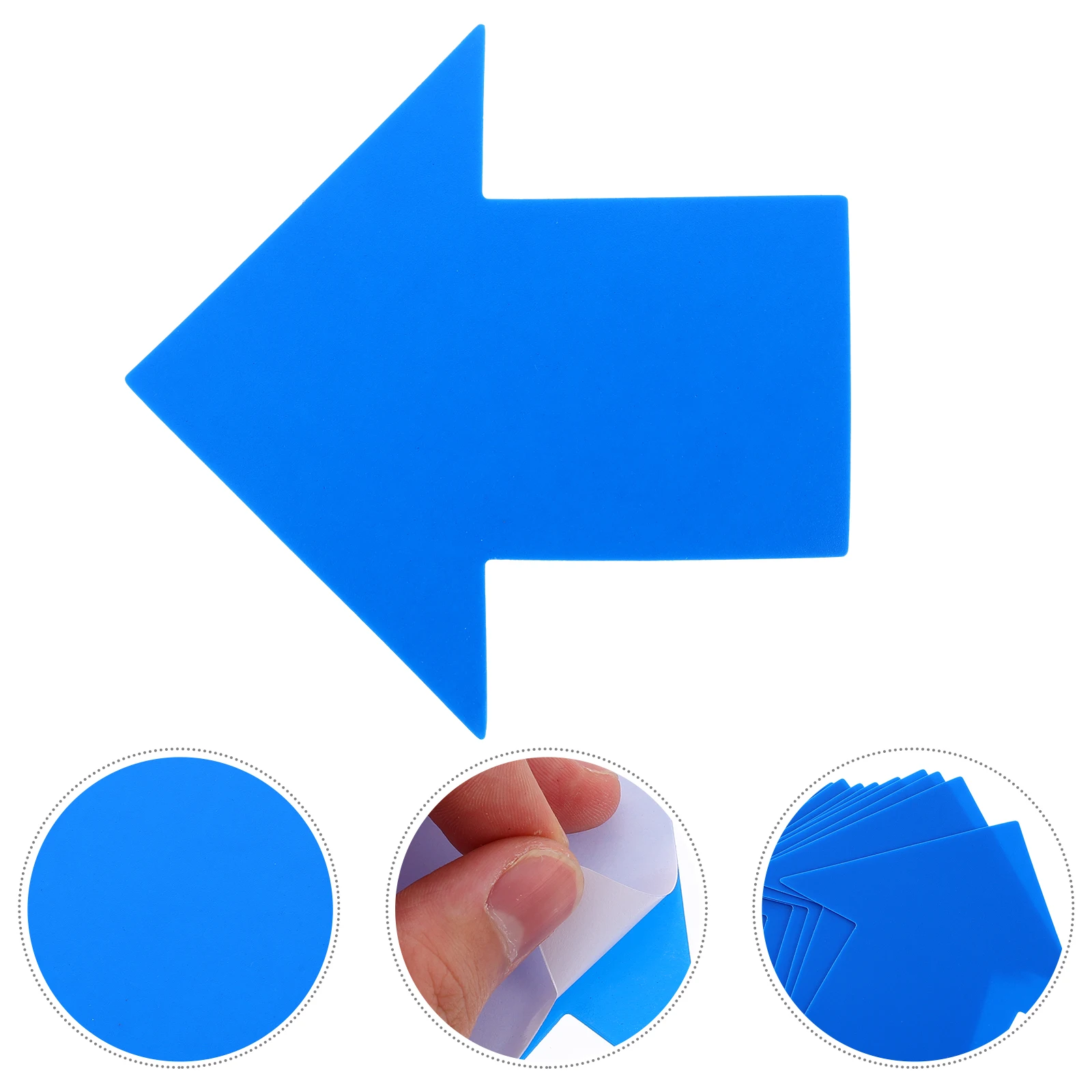 12pcs Blue Directional Arrow Floor Stickers Removable Traffic Guidance Warning Sign Sticker For Indoor Outdoor Social Distancing