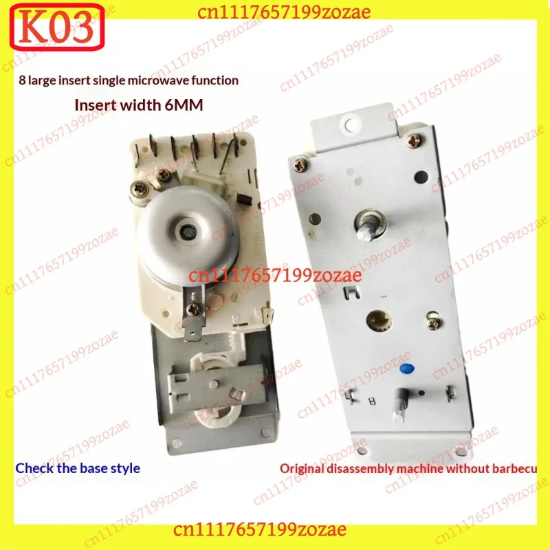 Microwave Timer for VF60M102IE-01 VF60MHS01E 8 Pin Width 6mm 220V 3 Holes Replacement Part Electrical Accessories