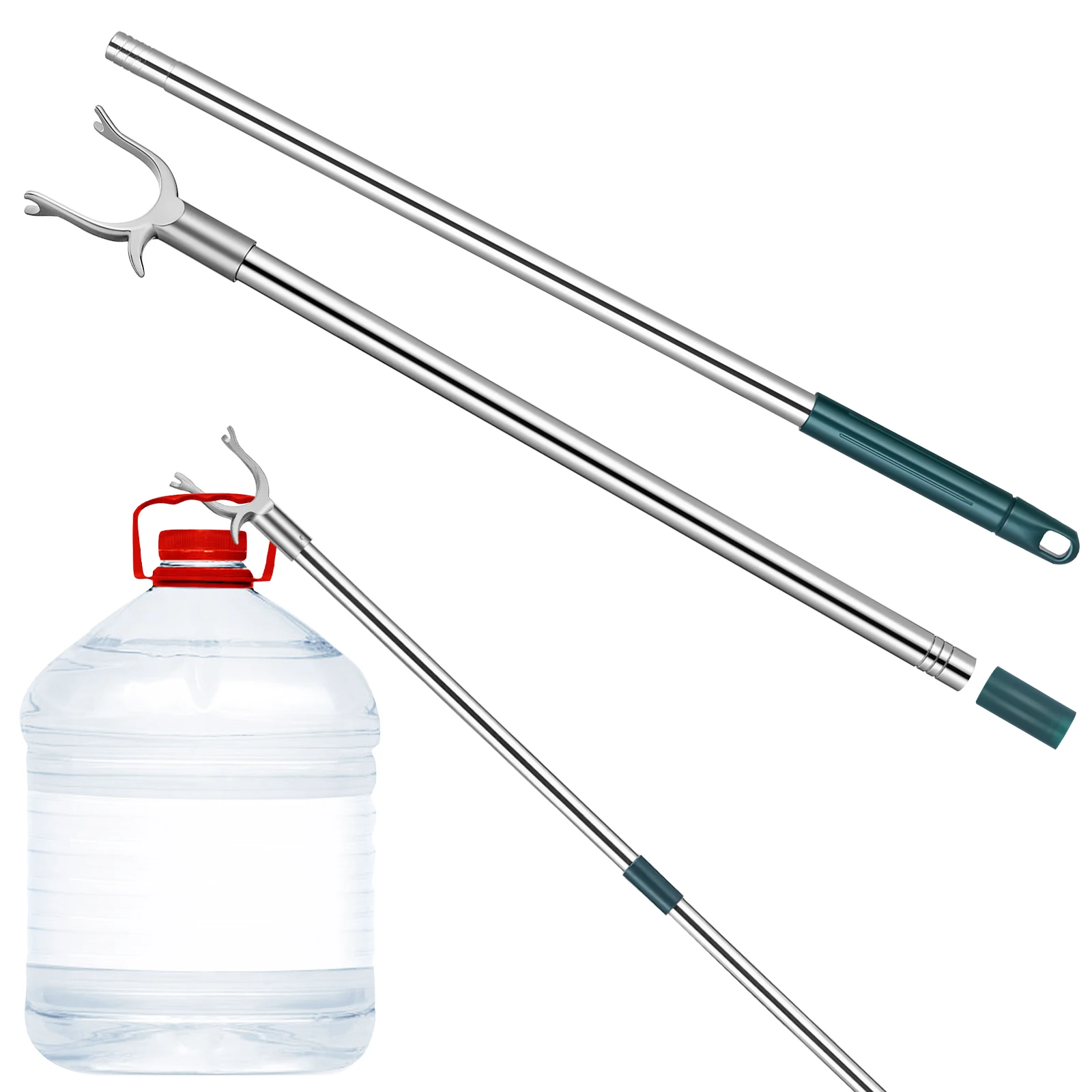 

Stainless Steel Clothes Drying Retractable Clothing Rod For Closet Balcony Indoor Outdoor Use Telescoping Garment Reach