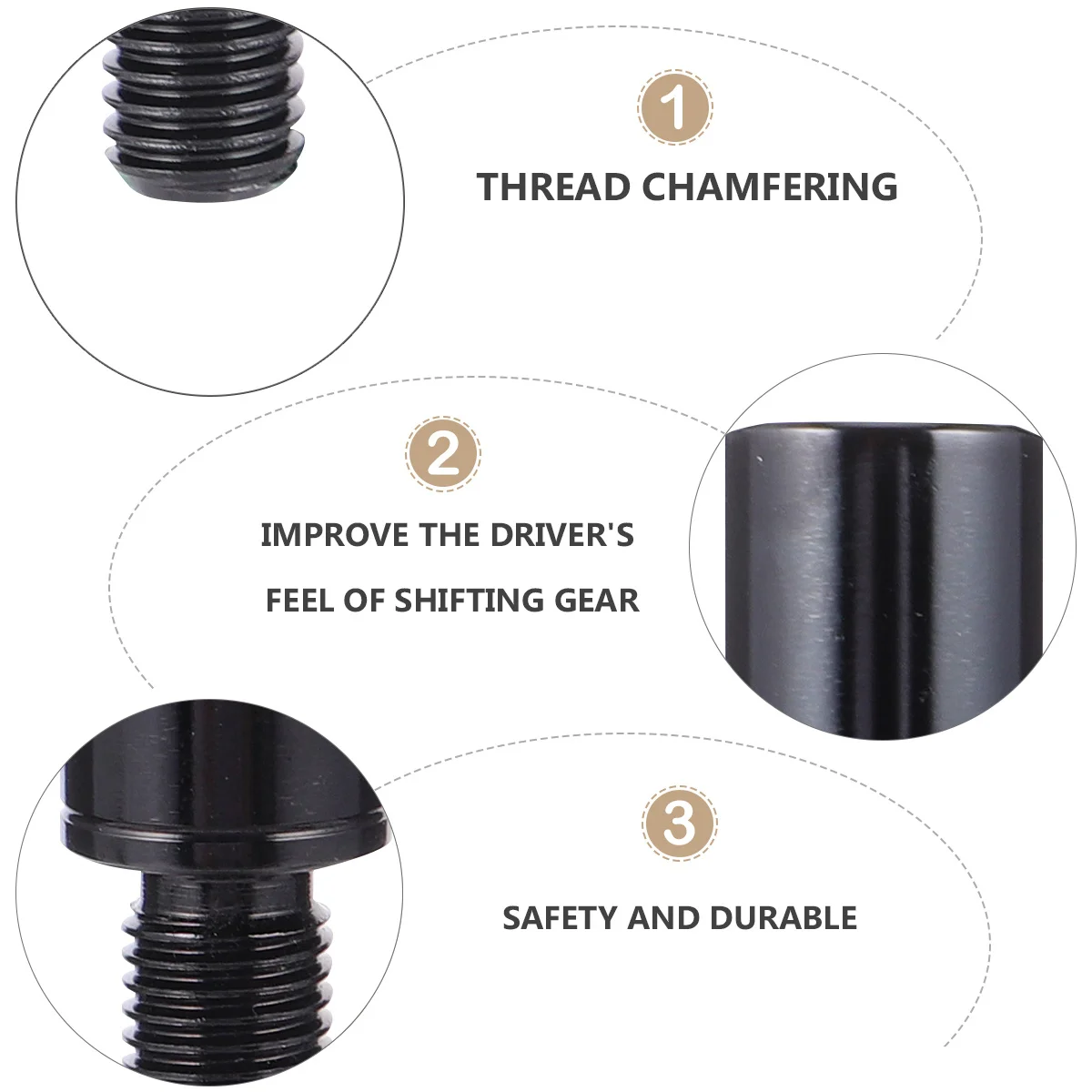 

1pc Manual Smooth Accessories Shifting Knob Car Handle Extender Car Accessories Heightening Heightening Lever Lever