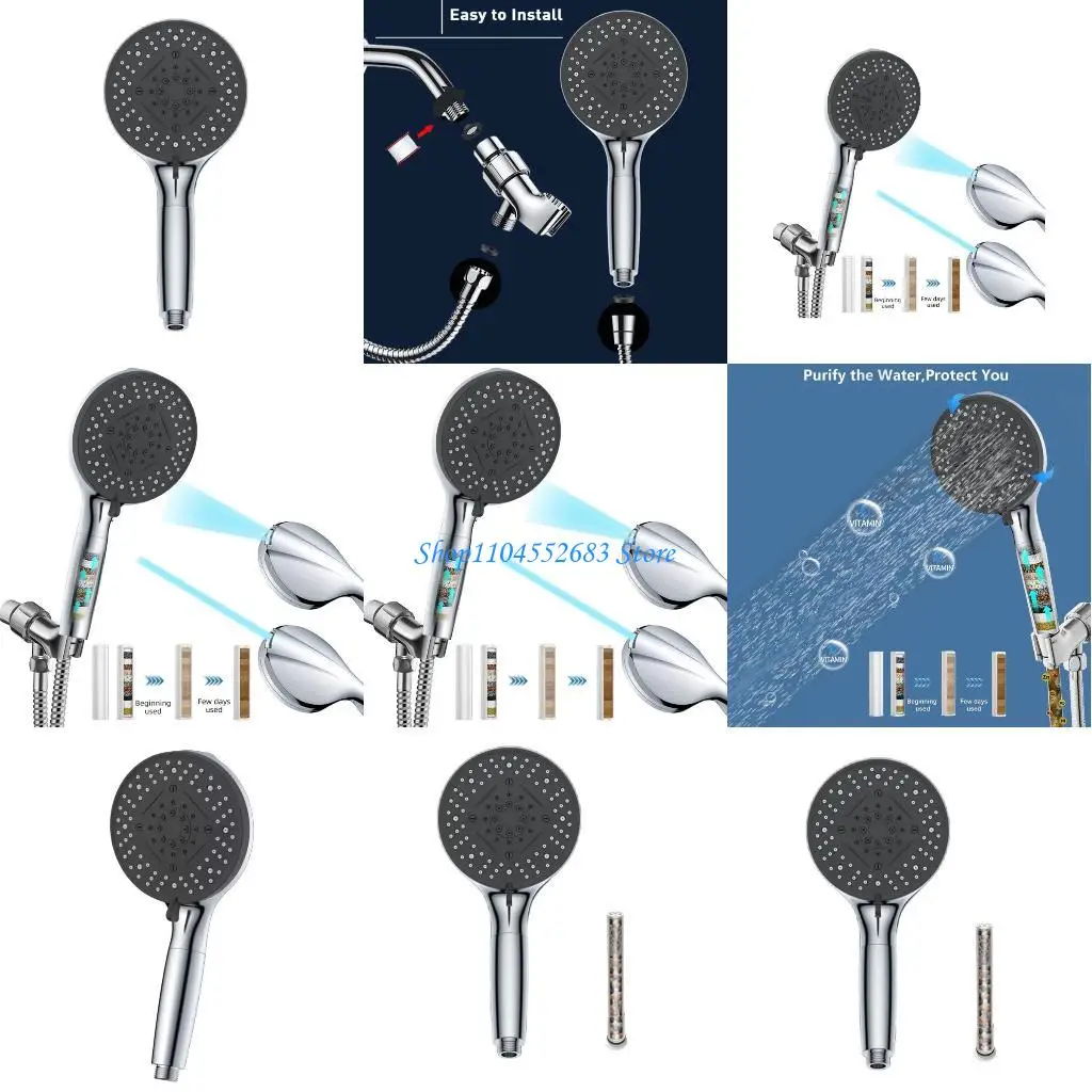 

Y6GD High Pressure 5 Inch Shower Head with 10 Modes for Bathroom Experience