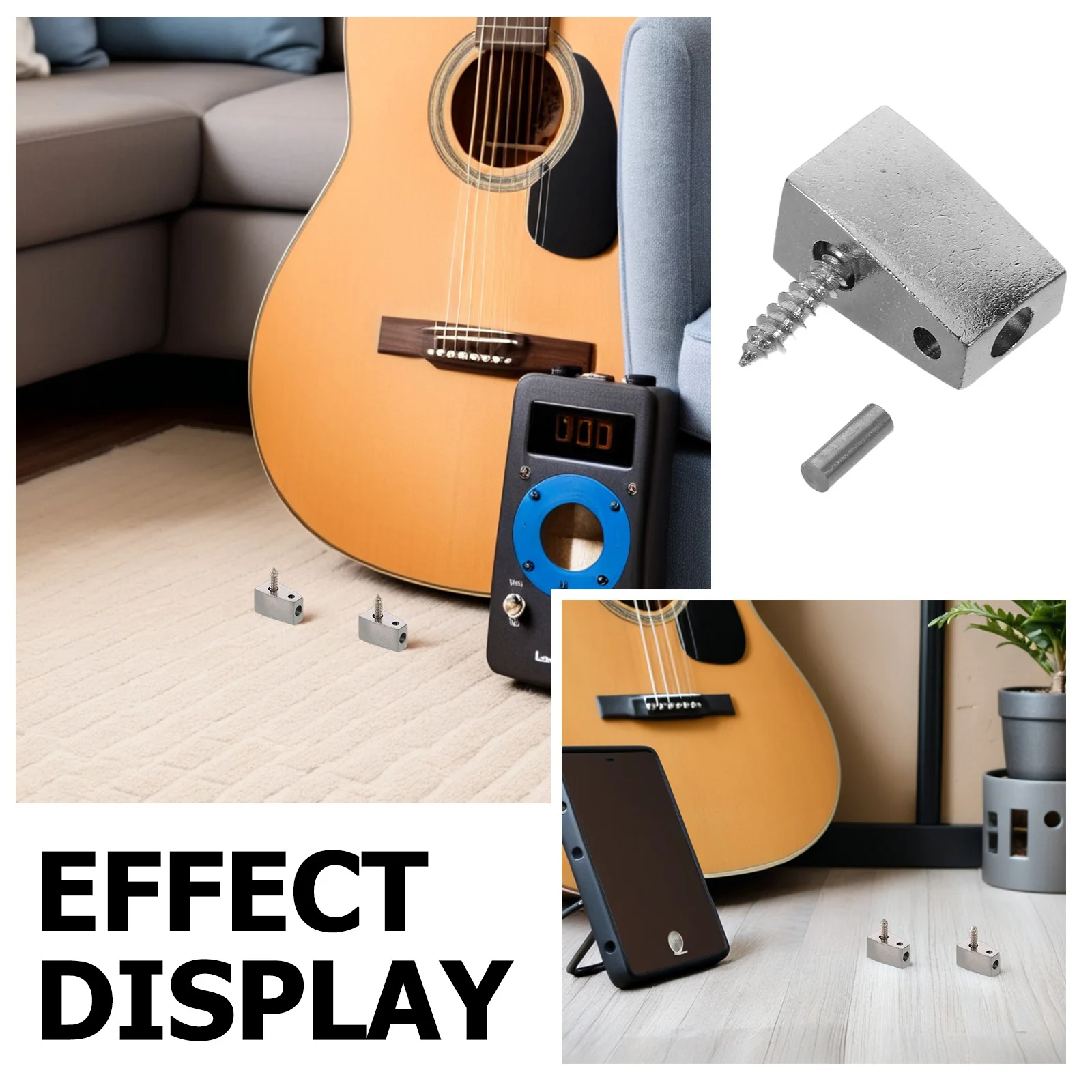 3 قطعة مقطوعة الرأس الغيتار قفل الجوز سلسلة معدنية التجنيب الكهربائية باس الغيتار الملحقات مستقرة ضبط استوديو المرحلة #2