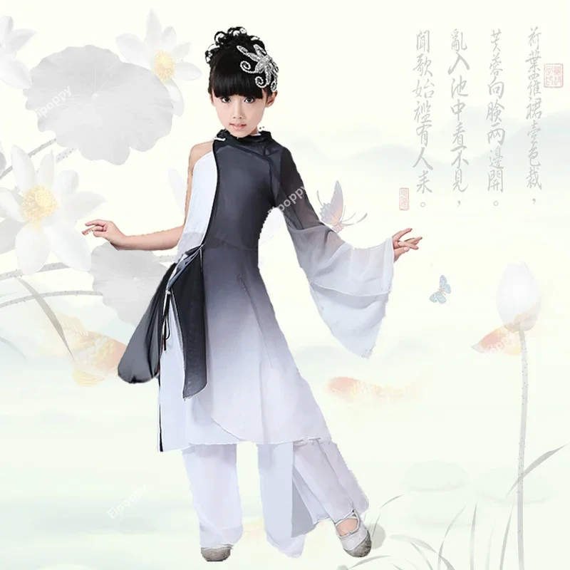 Traditional Chinese Folk Costume for Woman Dance Costumes Kids Costume Yangko Girl Children Dress Women Yangge Clothing