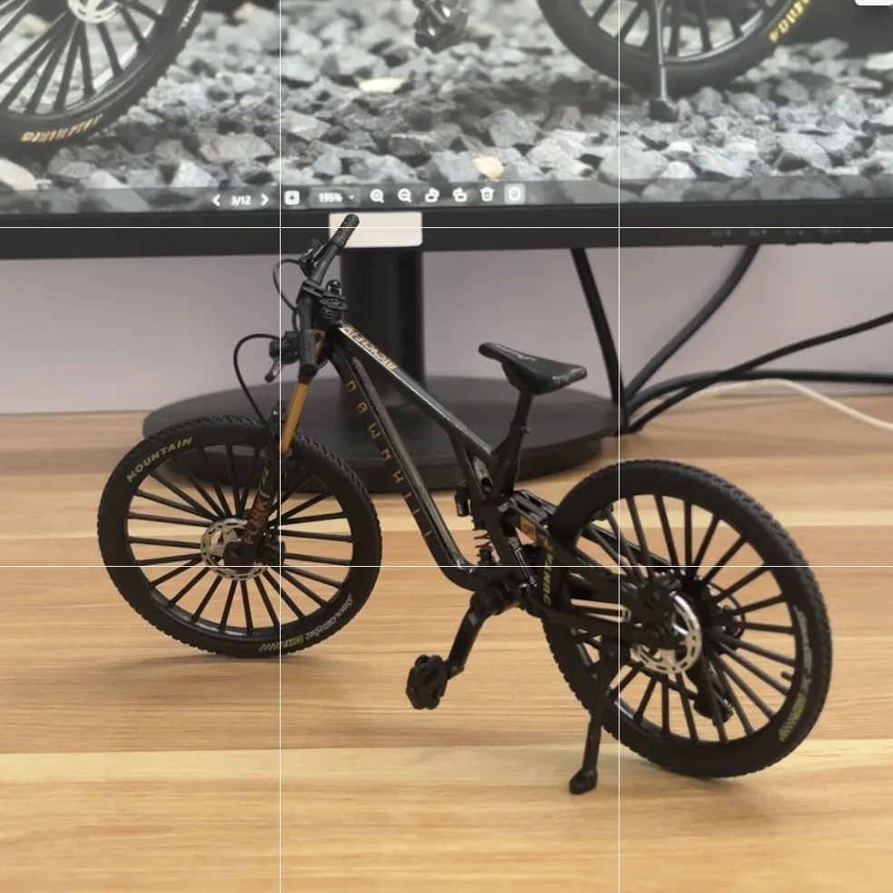 2026 New 1:6 Mountain Bicycle Model Alloy Diecast Metal Racing Mountain Bike Simulation Collection Boys Toys