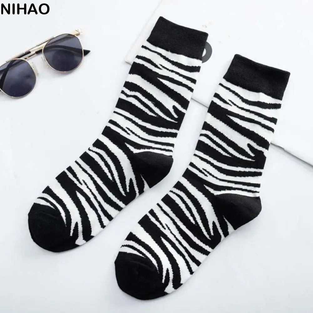 Fashion Patchwork Girls Jacquard Socks Dog Korean Ins Cartoon Socks Women Hosiery Warm Mid Tube Socks Party