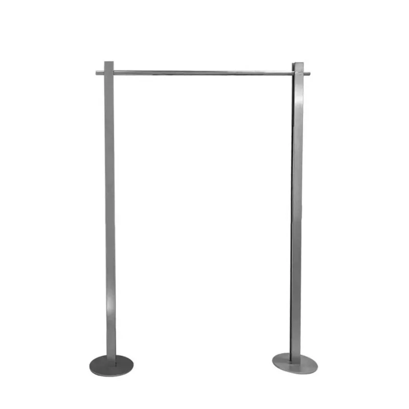 

floor-to-ceiling middle island rack hanging clothes rod women's clothing store display rack hanging clothes rack