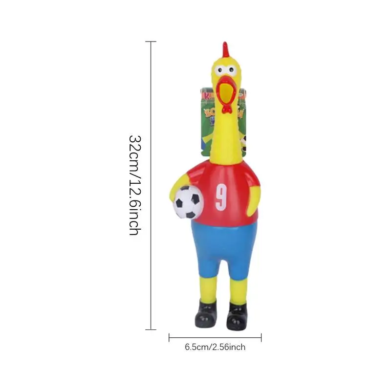 Chicken Squeeze Toy Prank Props Screaming Chicken Stress Toys Squeaky Chicken Football Rooster Toy Interactive Toys Party