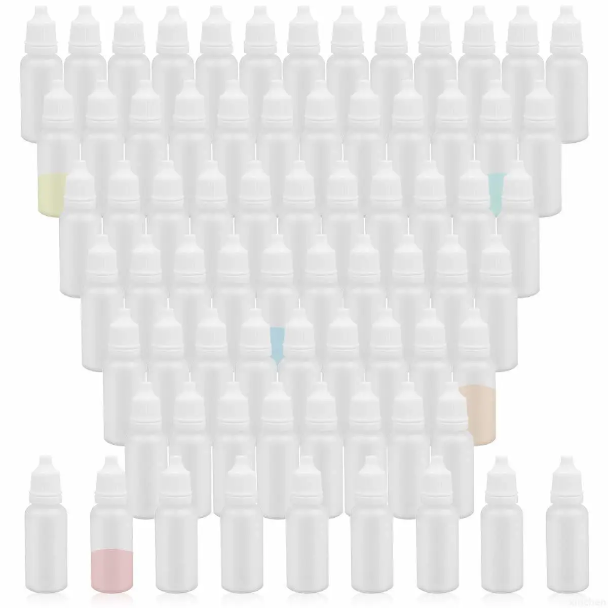 

100 PCS Empty Liquid Dropper Bottles LDPE Plastic Squeeze Eye Juice Refillable DIY Containers 3ml 5ml 10ml 15ml 20ml 30ml 50ml